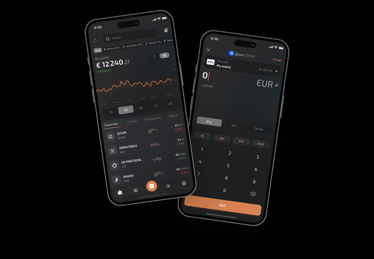 Phones with FinTech app
